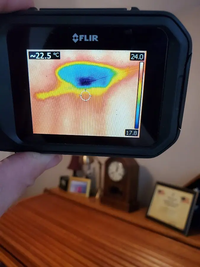 Thermal imaging inspection for water damage in Richardson